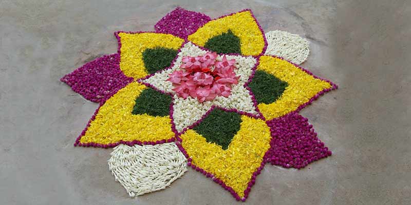 Floral Rangoli Design